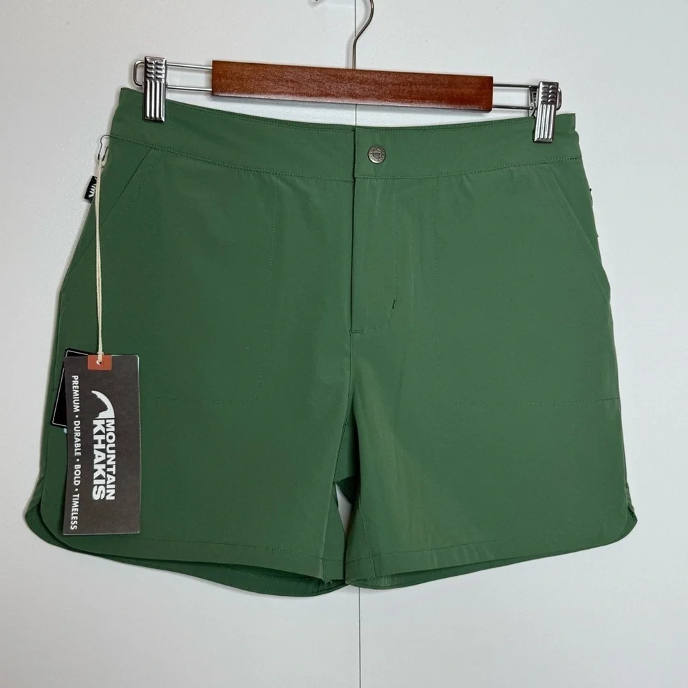 Mountain Khakis Green Lagoon Trail Shorts Classic Fit- Size 4 NWT - Picture 3 of 16